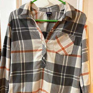 Patagonia Featherstone Pullover Tunic Top Shirt Sugar Pine Medium EUC Travel